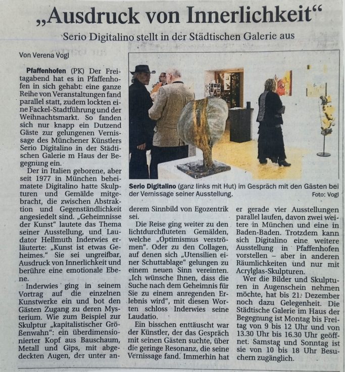 2014 Ausstellung im Haus der Begegnung der Stadt Pfaffenhofen